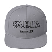 Kailua Snapback Hat — Silver — front view