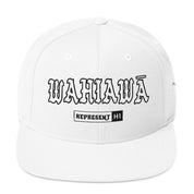 WAHIAWĀ Snapback Hat — White — front view