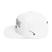 Wai Side Snapback Hat — White — left side view