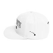 KualapuʻU Snapback Hat — White — left side view
