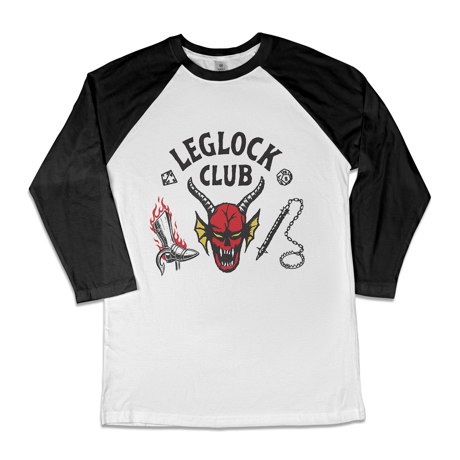 Leglock Club Long Sleeve Baseball Raglan T-shirt (Unisex)