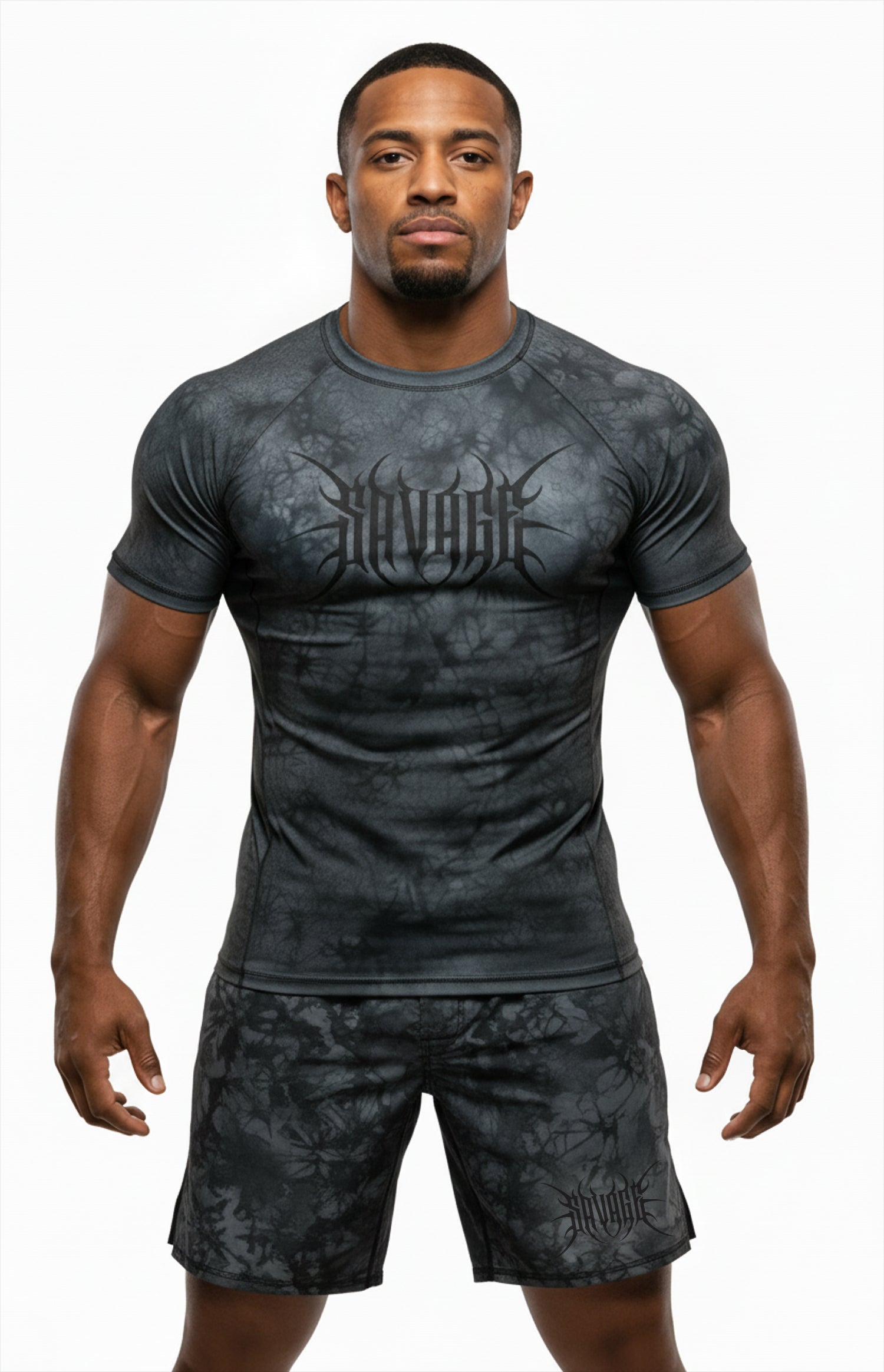 Savage Black Knight Crystal Dyed Rashguard
