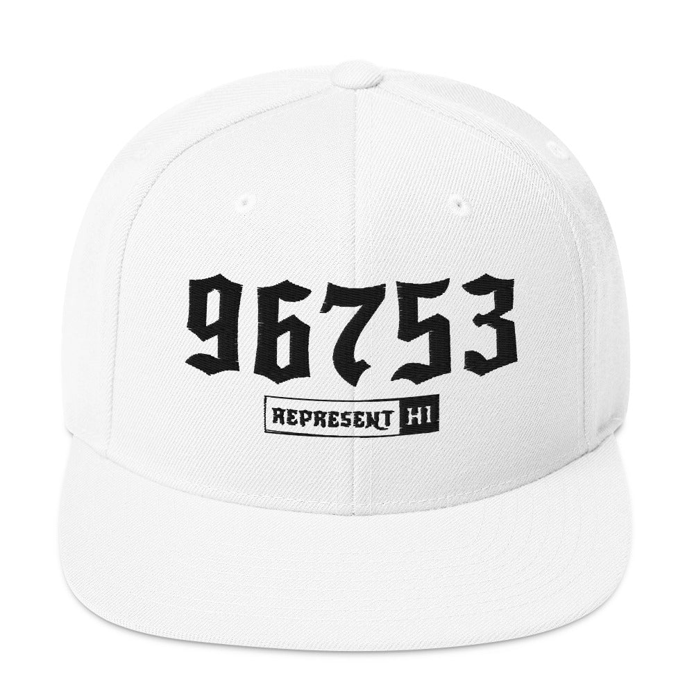 Kihei 96753 Snapback Hat | White | Front | 22453