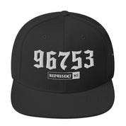 Kihei 96753 Snapback Hat | Black | Front | 4792