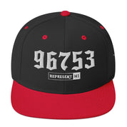 Kihei 96753 Snapback Hat | Black/ Red | Front | 4794