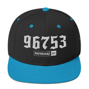 Kihei 96753 Snapback Hat | Black/ Teal | Front | 4796