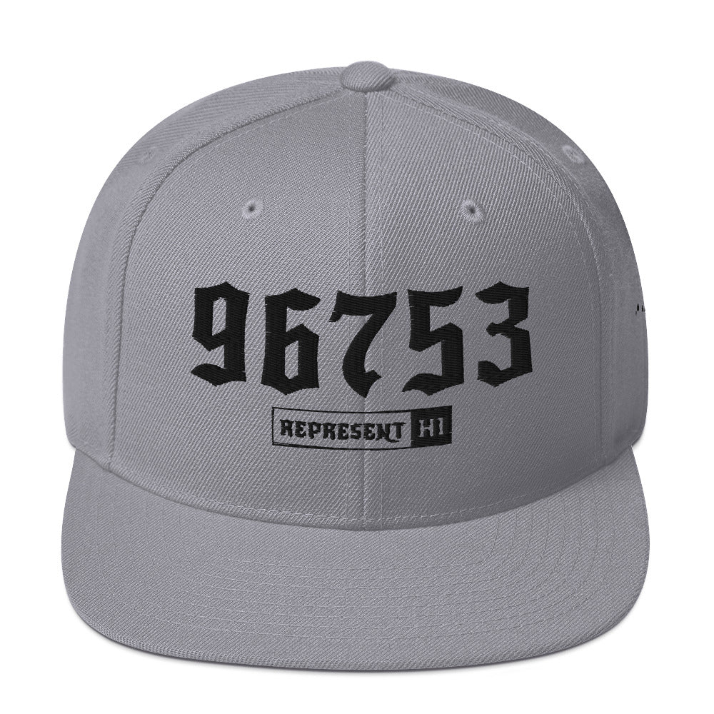Kihei 96753 Snapback Hat | Silver | Front | 4808