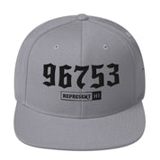 Kihei 96753 Snapback Hat | Silver | Front | 4808