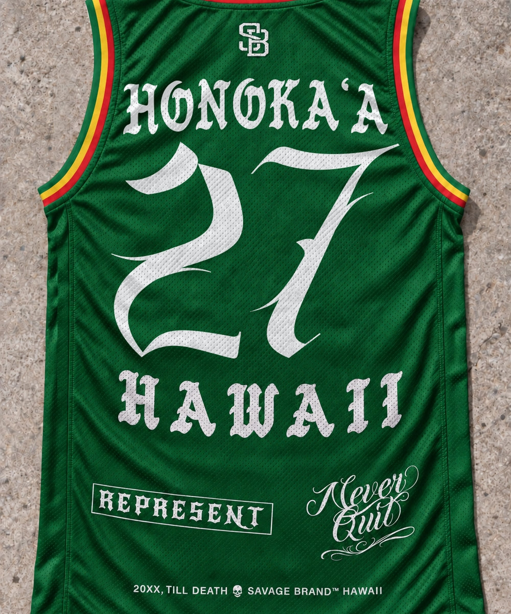 Honokaa 27 Jersey Tank Rasta - Back