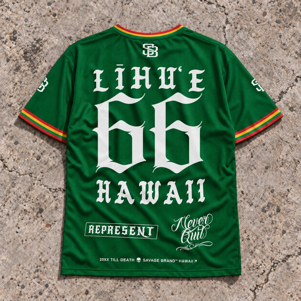 Lihue 66 Short-Sleeve Jersey Rasta - Back