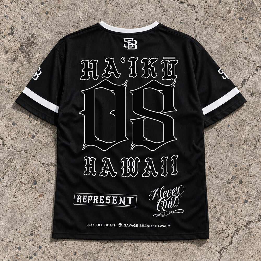 Haiku 08 Short-Sleeve Jersey Black - Back