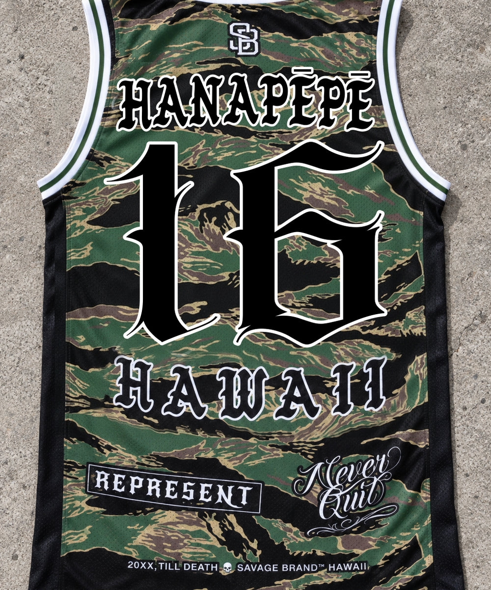 Hanapepe 16 Jersey Tank Camo - Back