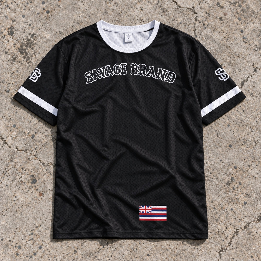 Kahului 32 Short-Sleeve Jersey Black - Front
