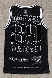 Mililani 89 Jersey Tank — Black — back view