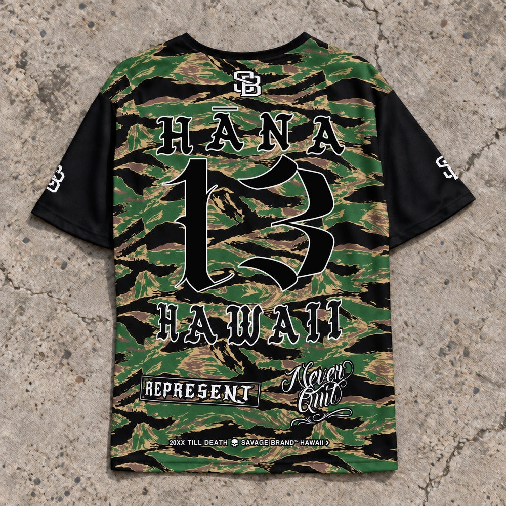 Hana 13 Short-Sleeve Jersey Camo - Back