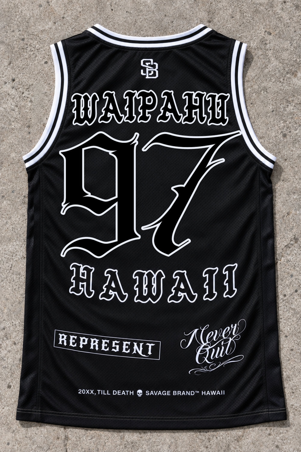 Waipahu 97 Jersey Tank Black - Back