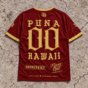 Puna 00 Short-Sleeve Jersey Red & Gold - Back
