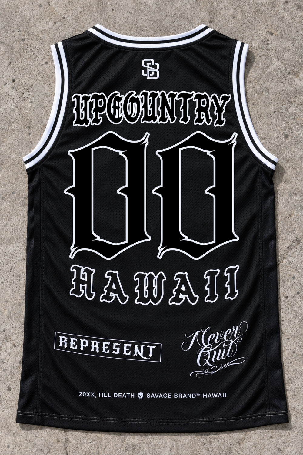 Upcountry 00 Jersey Tank Black - Back