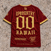 Upcountry 00 Short-Sleeve Jersey Red & Gold - Back