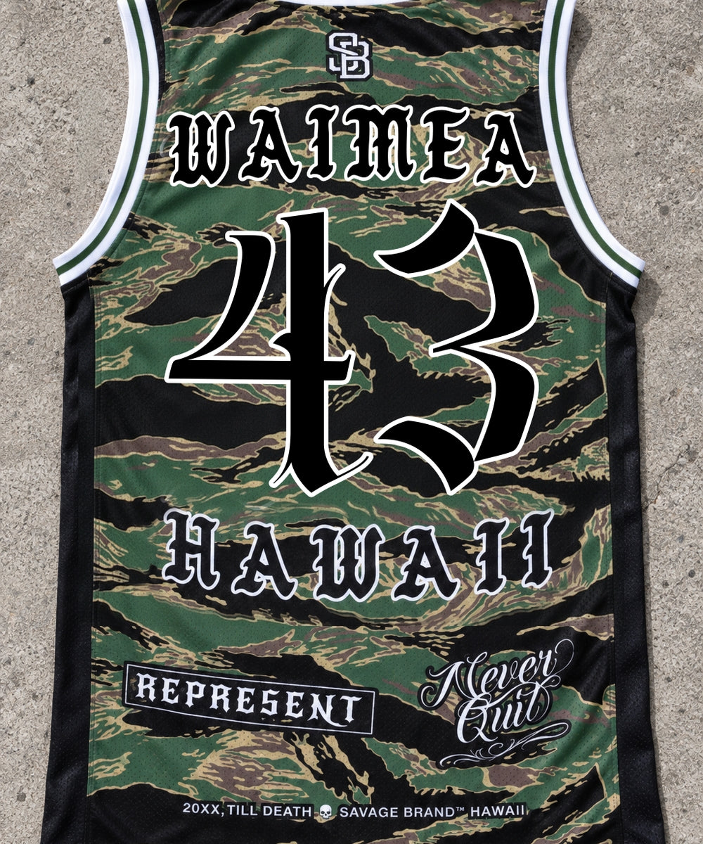 Waimea 43 Jersey Tank Camo - Back