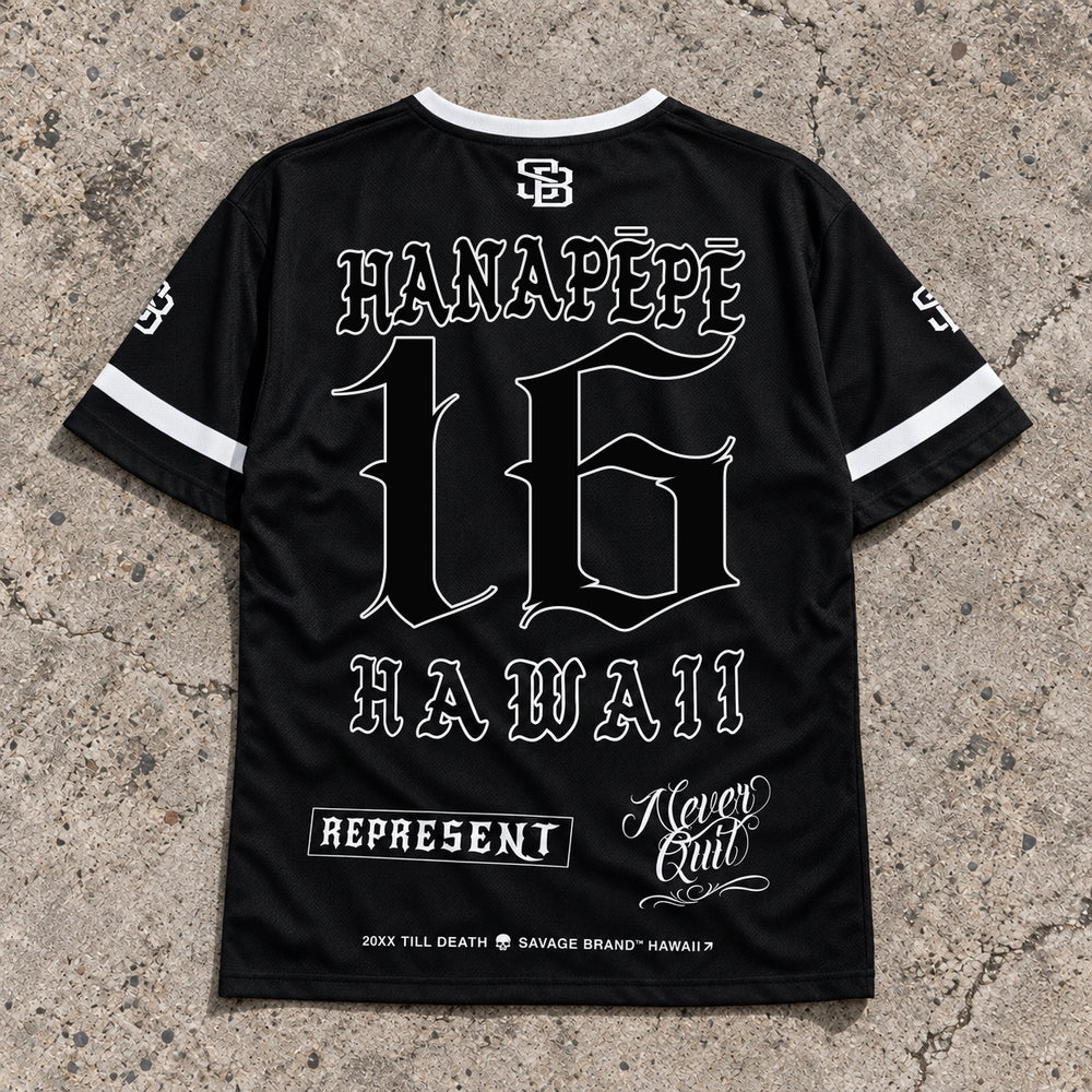 Hanapepe 16 Short-Sleeve Jersey Black - Back