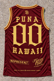 Puna 00 Jersey Tank Red & Gold - Back
