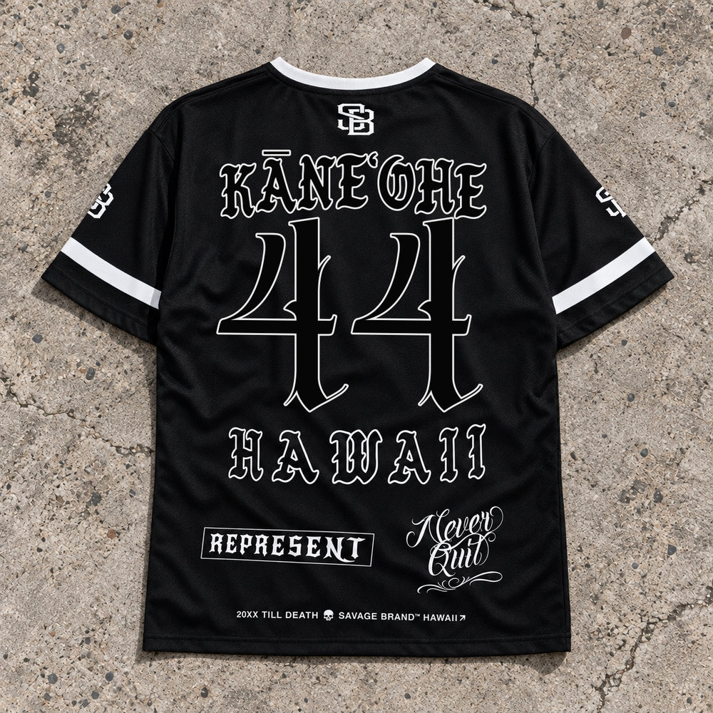 Kaneohe 44 Short-Sleeve Jersey Black - Back