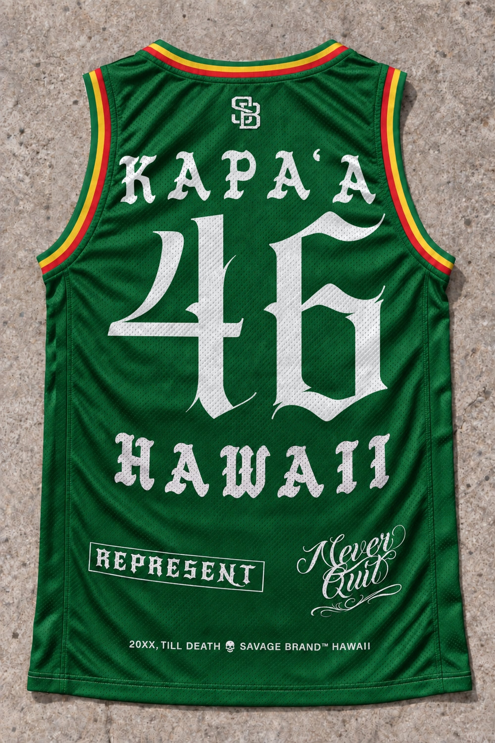 Kapaa 46 Jersey Tank Rasta - Back