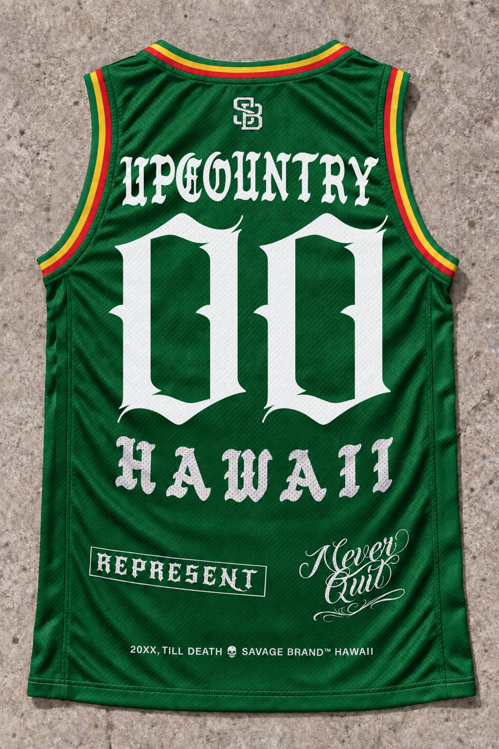 Upcountry 00 Jersey Tank Rasta - Back