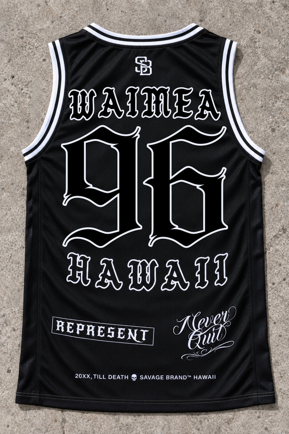 Waimea 96 Jersey Tank Black - Back