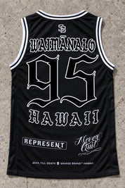 Waimanalo 95 Jersey Tank Black - Back
