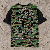 Mākena 53 Short-Sleeve Jersey — Camo — back view