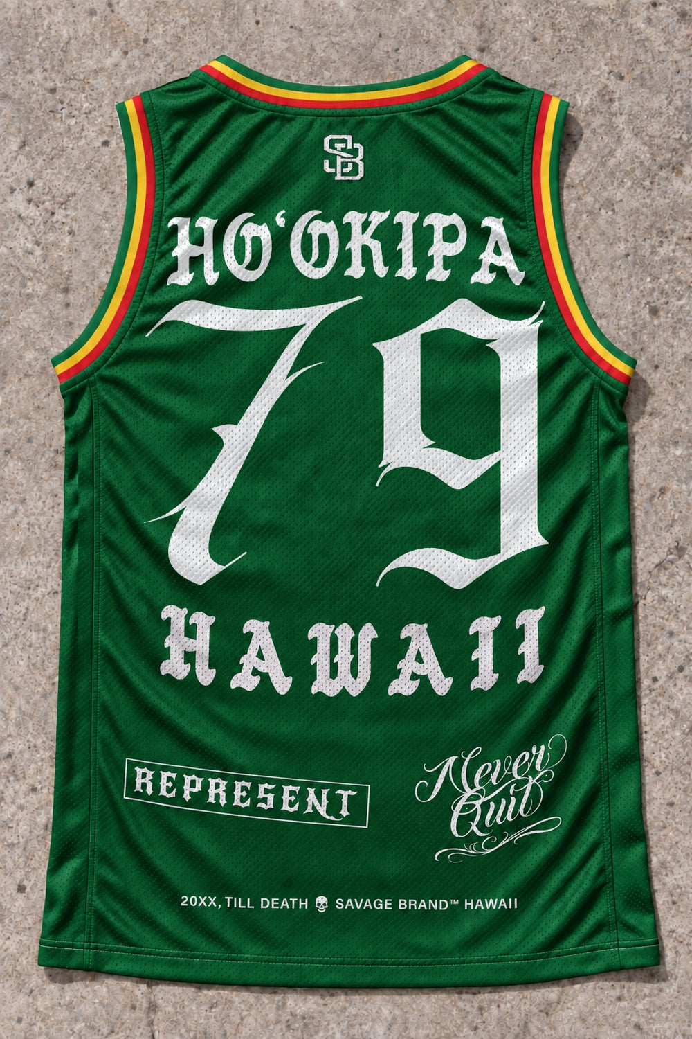Hookipa 79 Jersey Tank Rasta - Back