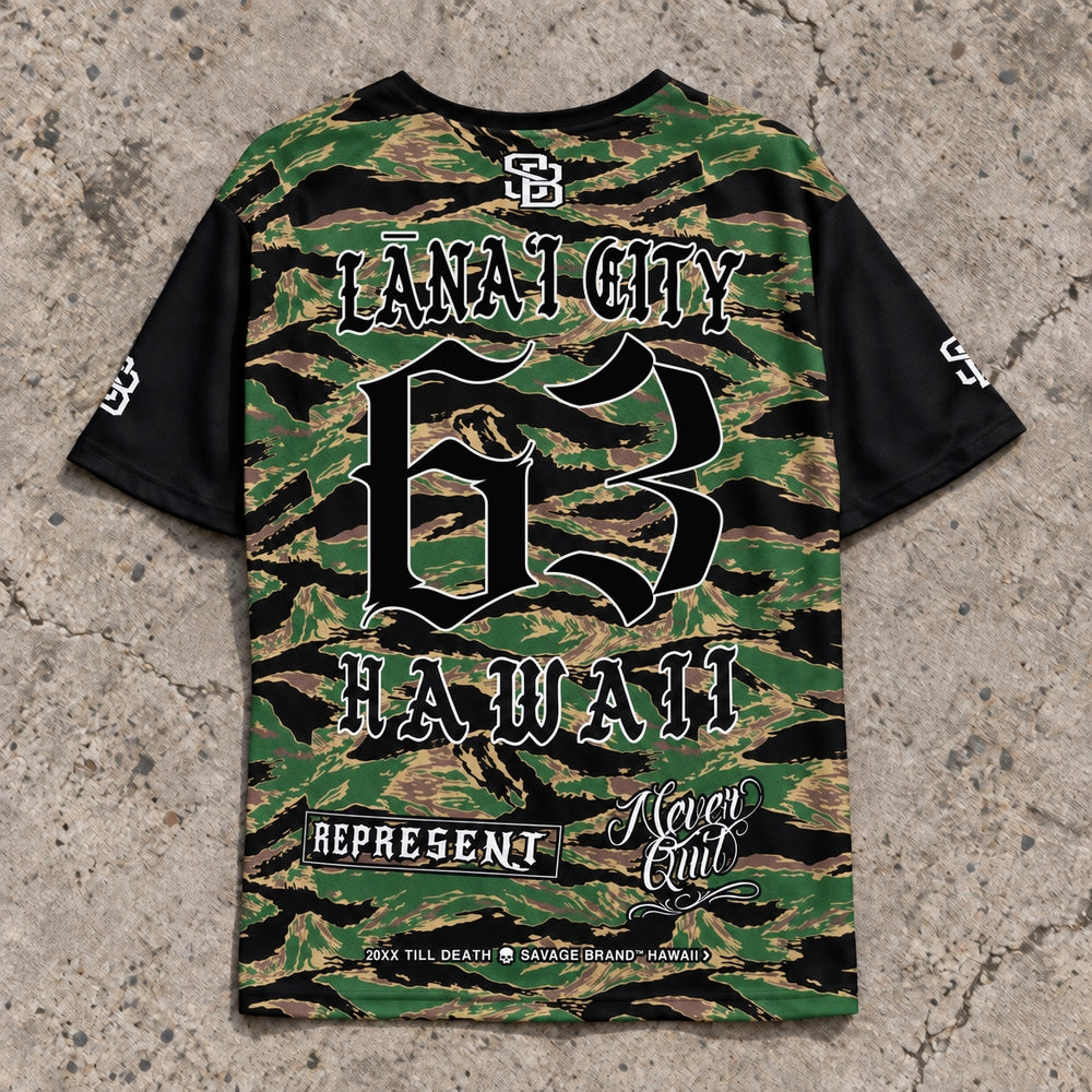 Lanai City 63 Short-Sleeve Jersey Camo - Back