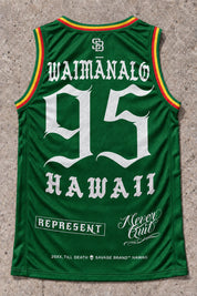 Waimanalo 95 Jersey Tank Rasta - Back
