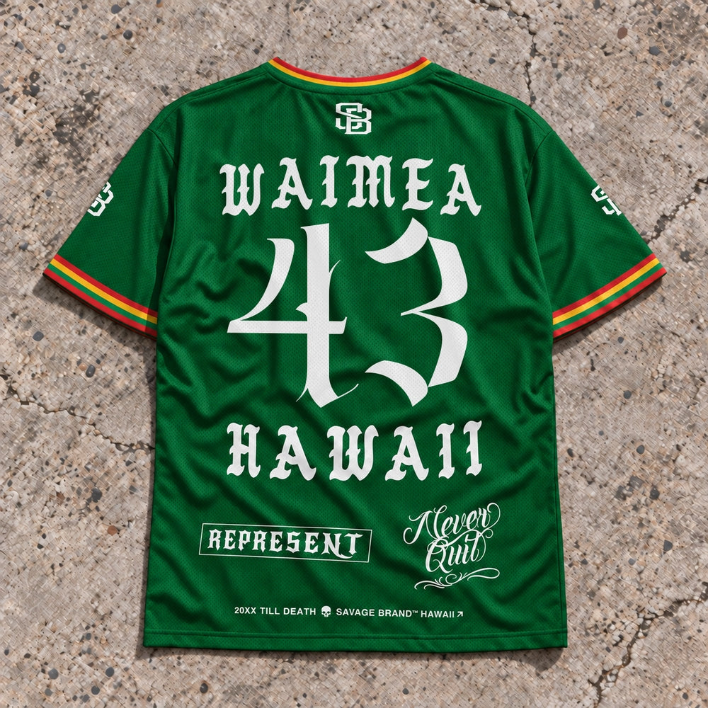Waimea 43 Short-Sleeve Jersey Rasta - Back
