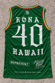 Kona 40 Jersey Tank Rasta - Back
