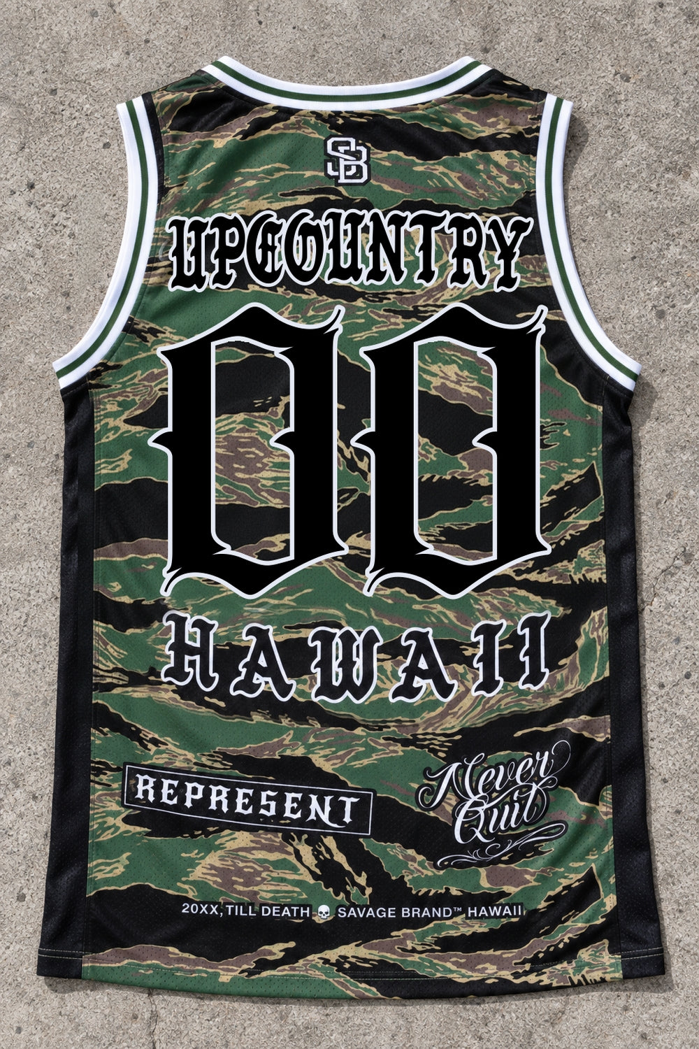 Upcountry 00 Jersey Tank Camo - Back