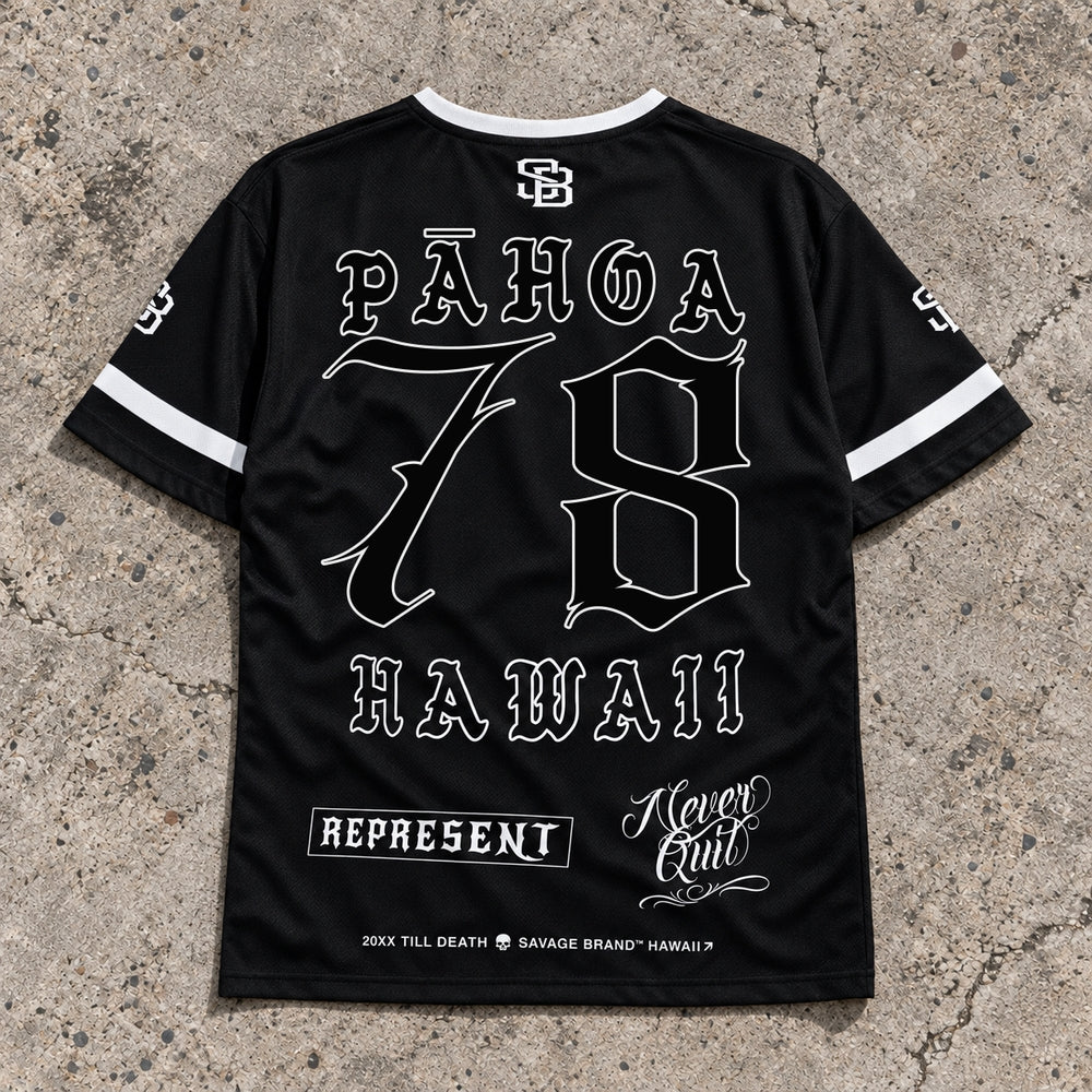 Pahoa 78 Short-Sleeve Jersey Black - Back