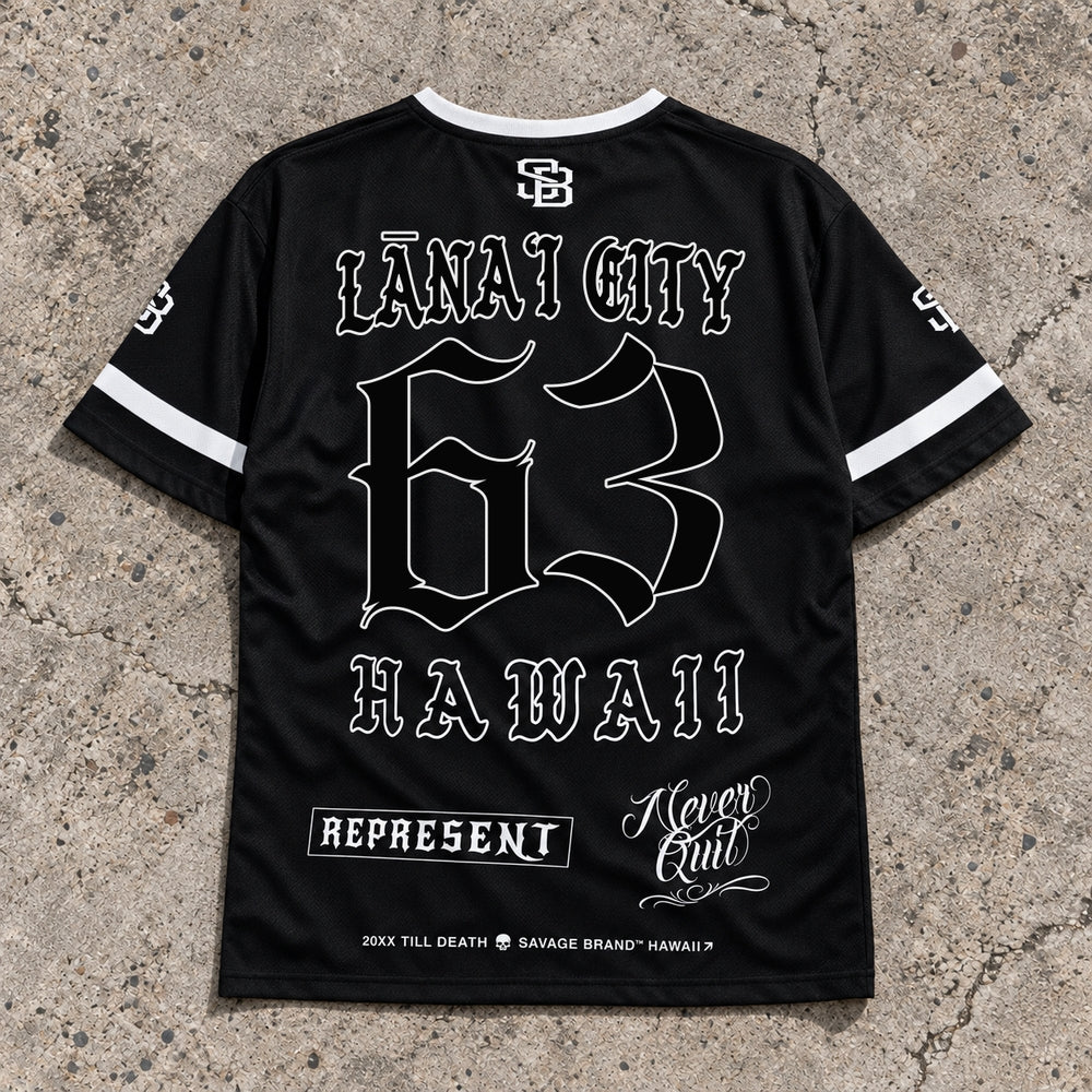 Lanai City 63 Short-Sleeve Jersey Black - Back