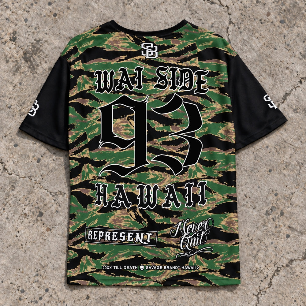 Wai Side 93 Short-Sleeve Jersey Camo - Back
