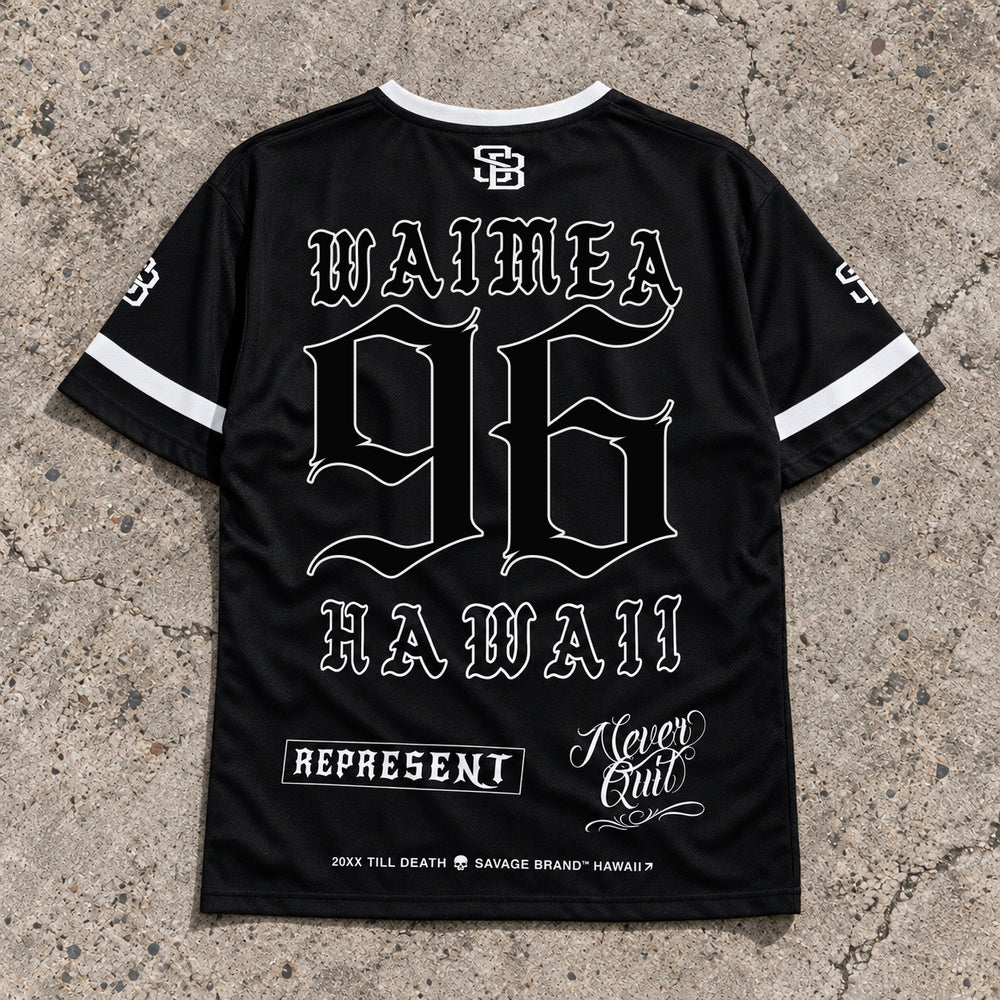 Waimea 96 Short-Sleeve Jersey Black - Back