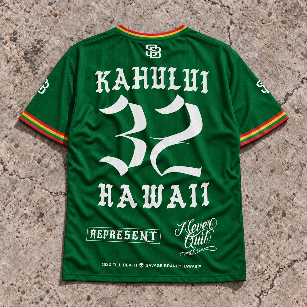 Kahului 32 Short-Sleeve Jersey Rasta - Back