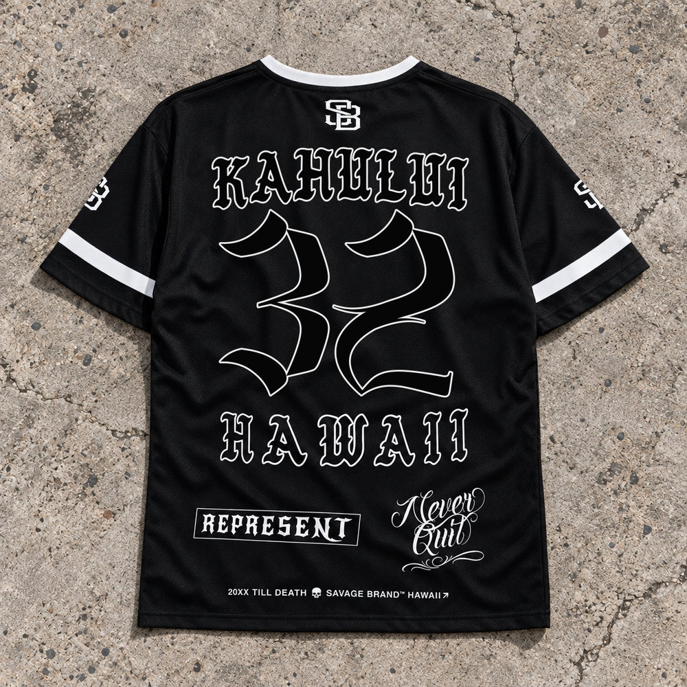 Kahului 32 Short-Sleeve Jersey Black - Back