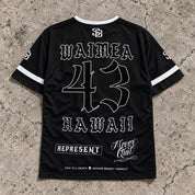Waimea 43 Short-Sleeve Jersey Black - Back