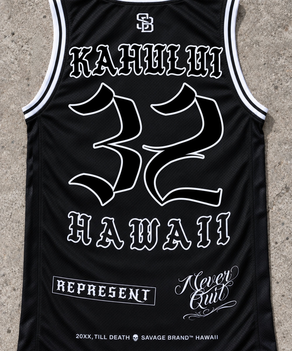 Kahului 32 Jersey Tank Black - Back