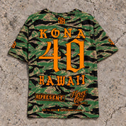 Kona 40 Short-Sleeve Jersey — Camo Orange — Back flat lay