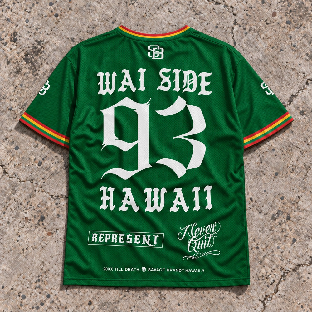 Wai Side 93 Short-Sleeve Jersey Rasta - Back