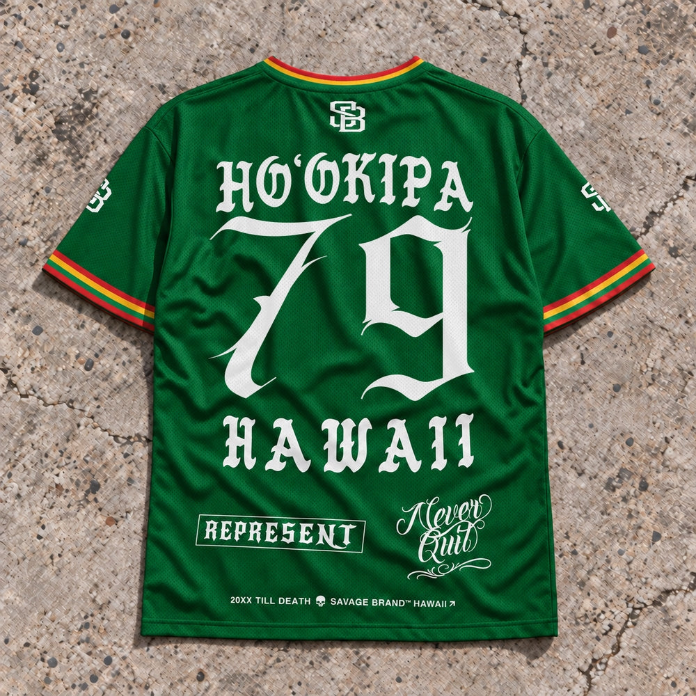 Hookipa 79 Short-Sleeve Jersey Rasta - Back