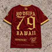 Hookipa 79 Short-Sleeve Jersey Red & Gold - Back
